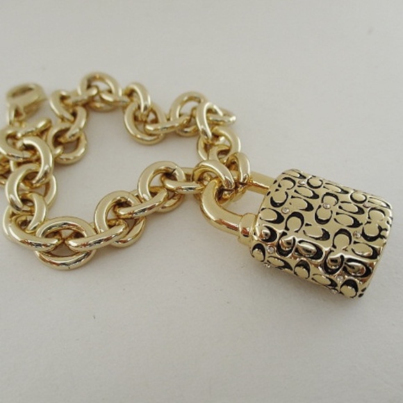 Coach Jewelry - COACH Quilted Padlock Bracelet